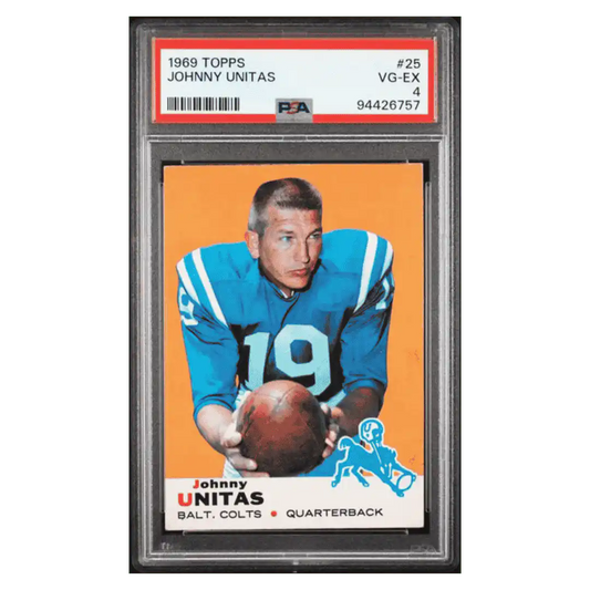 Johnny Unitas PSA 4 1969 Topps Card #25