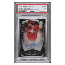 Shohei Ohtani PSA 7 2019 Topps Tribute Iconic Perspectives Autograph #d/ 15 Card #IPSO