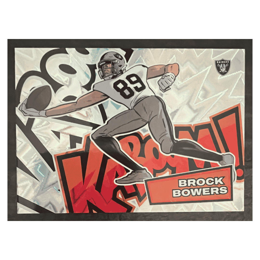 Brock Bowers 2025 Panini Kaboom! Horizontal Case Hit Card #8