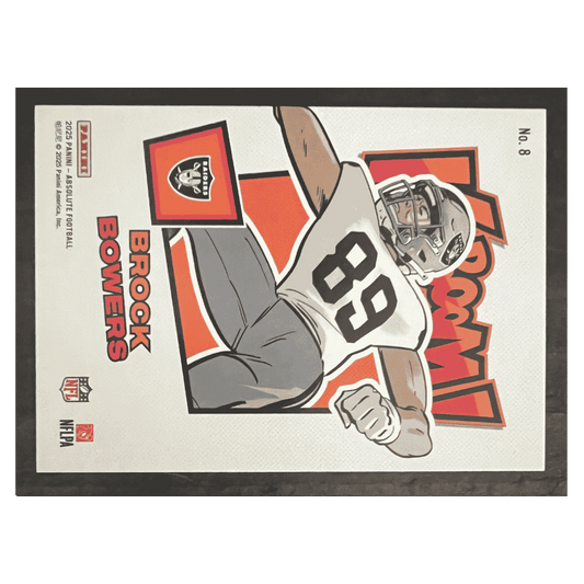 Brock Bowers 2025 Panini Kaboom! Horizontal Case Hit Card #8