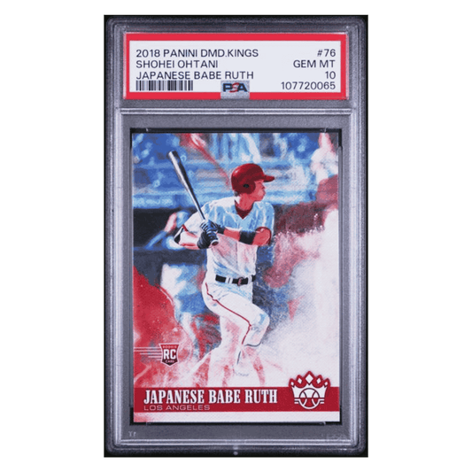 Shohei Ohtani PSA 10 2018 Panini Diamond Kings Japanese Babe Ruth Rookie RC Card #76