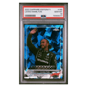 Lewis Hamilton PSA 10 2022 Topps Chrome Sapphire Edition F1 Card #165