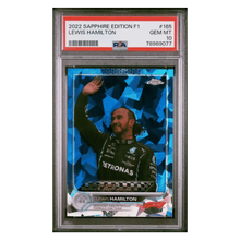 Lewis Hamilton PSA 10 2022 Topps Chrome Sapphire Edition F1 Card #165