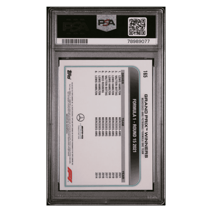 Lewis Hamilton PSA 10 2022 Topps Chrome Sapphire Edition F1 Card #165