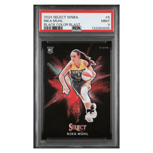 Nika Muhl PSA 9 2024 Panini Select WNBA Black Color Blast Rookie RC SSP Card #5
