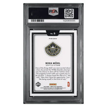 Nika Muhl PSA 9 2024 Panini Select WNBA Black Color Blast Rookie RC SSP Card #5
