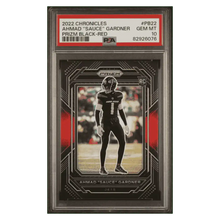 Ahmad "Sauce" Gardner PSA 10 2022 Panini Chronicles Prizm Black- Red Rookie RC #d/ 99 Card #PB22