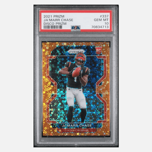 Ja'Marr Chase PSA 10 2021 Panini Prizm Disco Rookie RC Card #337