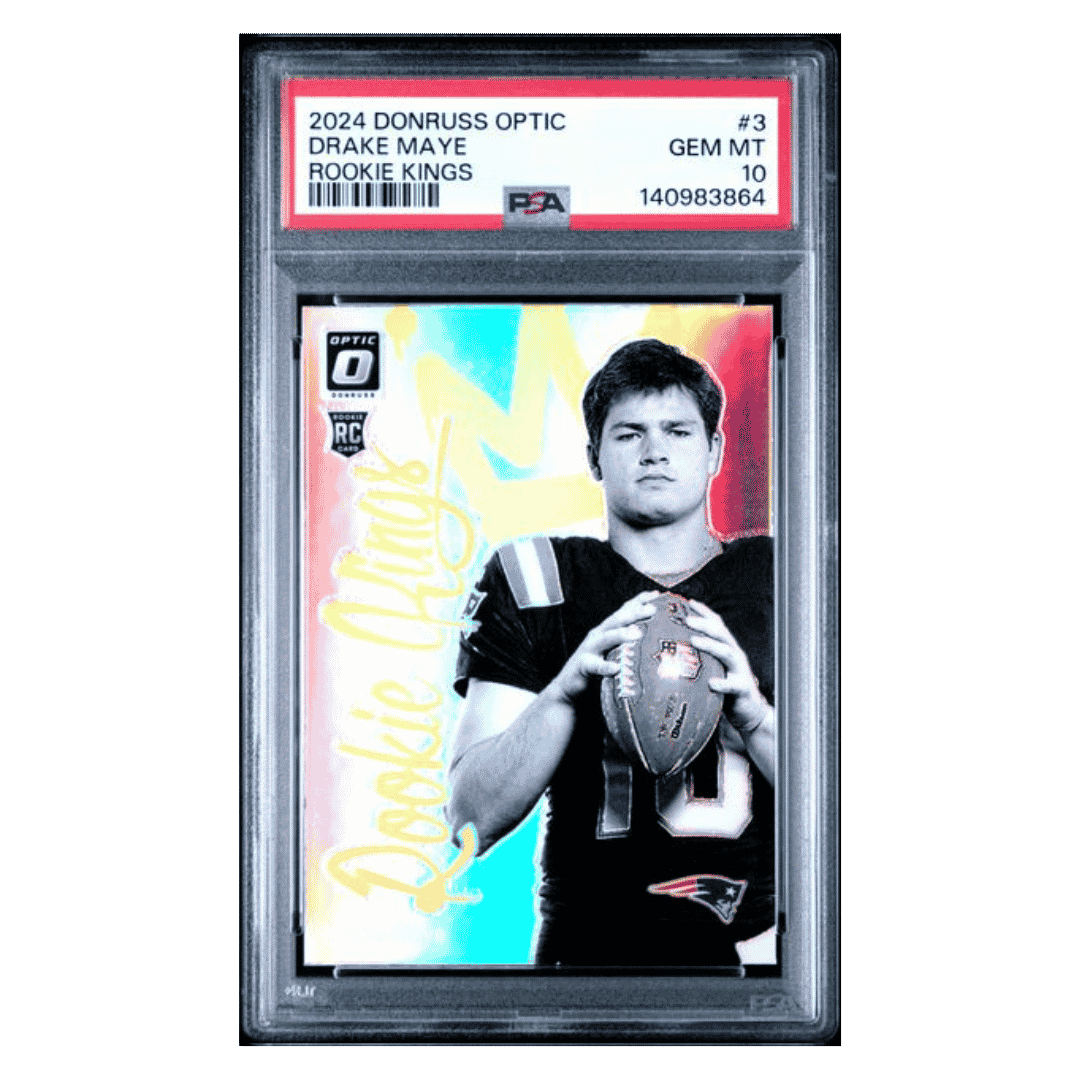 Drake Maye PSA 10 2024 Panini Donruss Optic Rookie Kings Case Hit Card #3