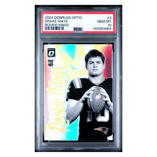 Drake Maye PSA 10 2024 Panini Donruss Optic Rookie Kings Case Hit Card #3