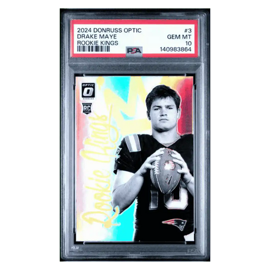 Drake Maye PSA 10 2024 Panini Donruss Optic Rookie Kings Case Hit Card #3