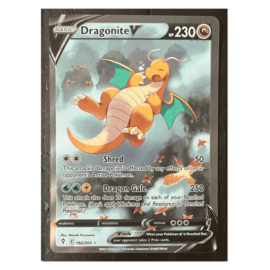 Dragonite V Pokemon Evolving Skies Alternate Full Art Holo Ultra Rare Card #192/203
