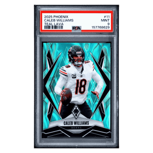 Caleb Williams PSA 9 2025 Panini Phoenix Teal Lava #d/ 175 Card #11