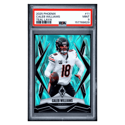 Caleb Williams PSA 9 2025 Panini Phoenix Teal Lava #d/ 175 Card #11