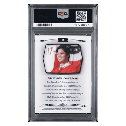 Shohei Ohtani PSA 8 2018 Leaf Card #01