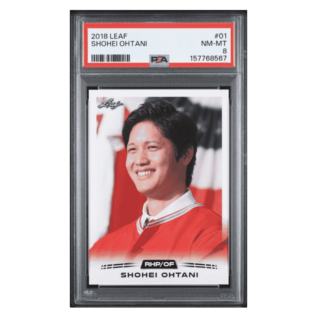 Shohei Ohtani PSA 8 2018 Leaf Card #01