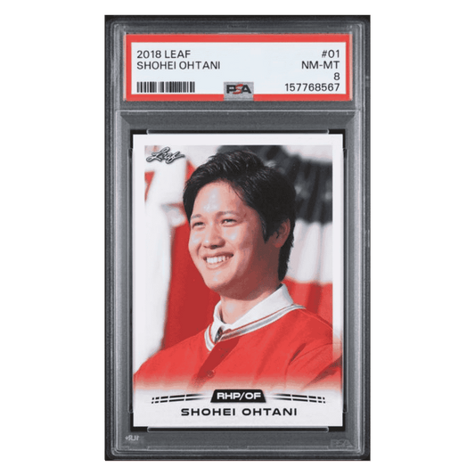Shohei Ohtani PSA 8 2018 Leaf Card #01