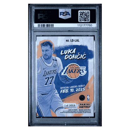 Luka Doncic PSA 10 2024 Panini Instant NBA Card #LDLAL