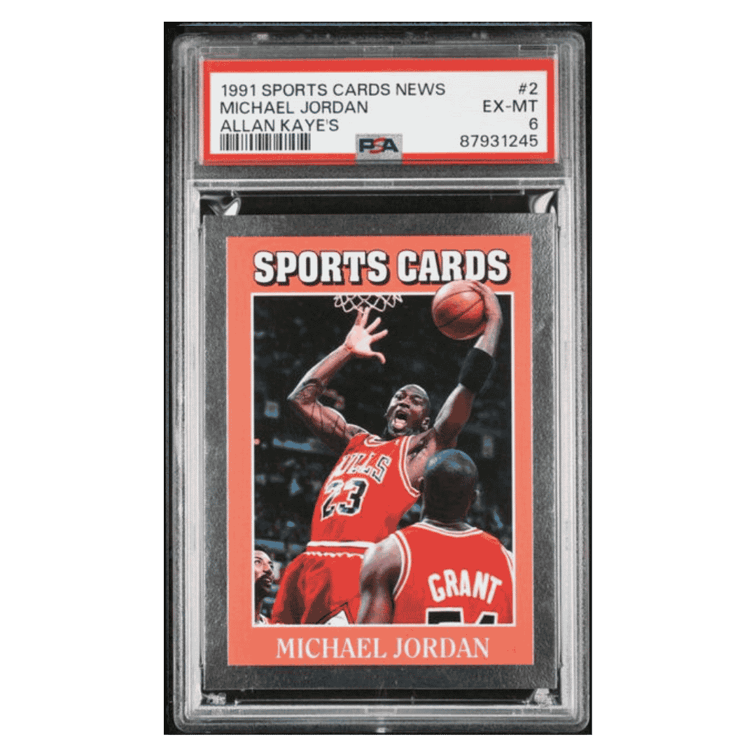 Michael Jordan PSA 6 1991 Sports Cards News Allan Kaye's Card #2