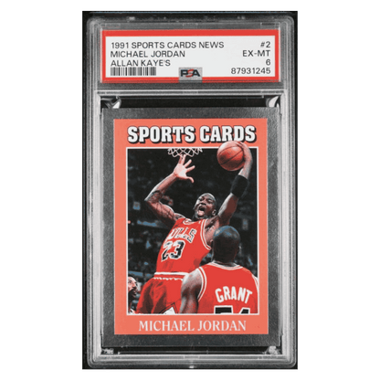 Michael Jordan PSA 6 1991 Sports Cards News Allan Kaye's Card #2