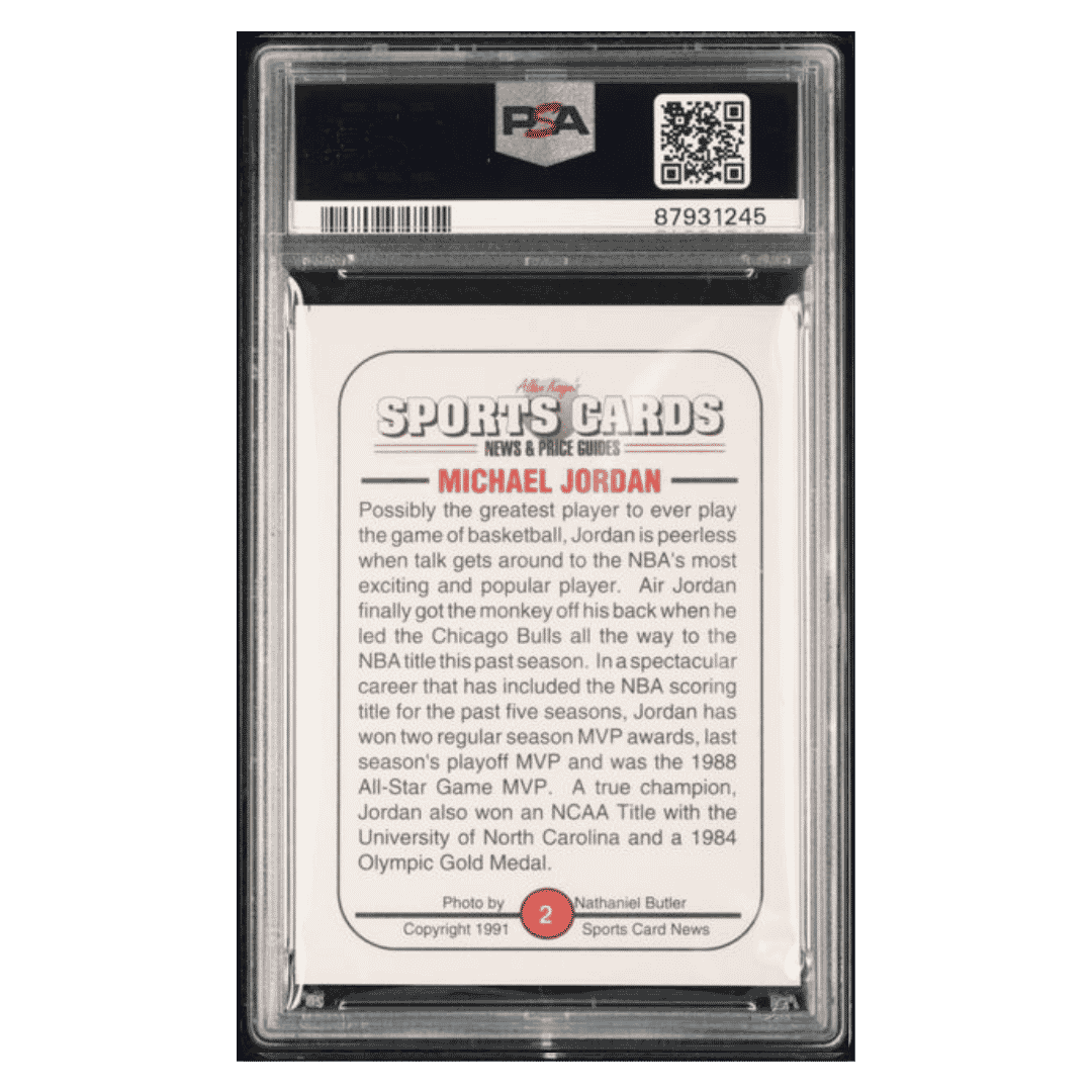 Michael Jordan PSA 6 1991 Sports Cards News Allan Kaye's Card #2