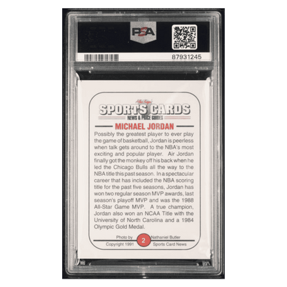 Michael Jordan PSA 6 1991 Sports Cards News Allan Kaye's Card #2