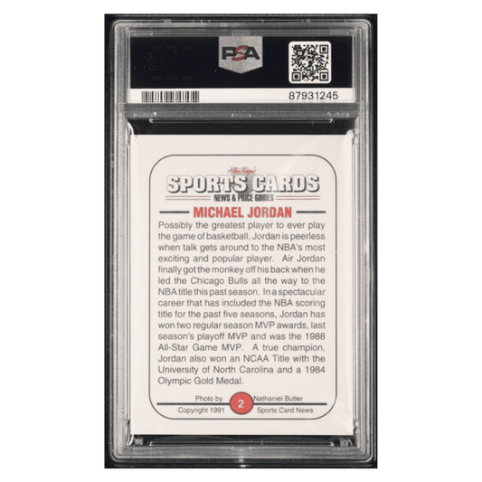 Michael Jordan PSA 6 1991 Sports Cards News Allan Kaye's Card #2