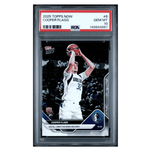 Cooper Flagg PSA 10 2025 Topps Now Rookie RC Card #6