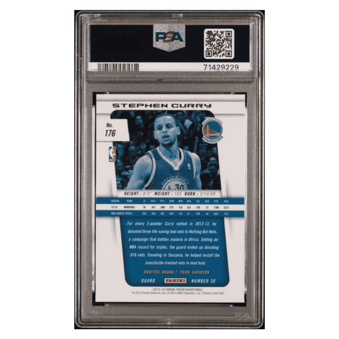 Steph Curry PSA 9 2013 Panini Prizm Card #176
