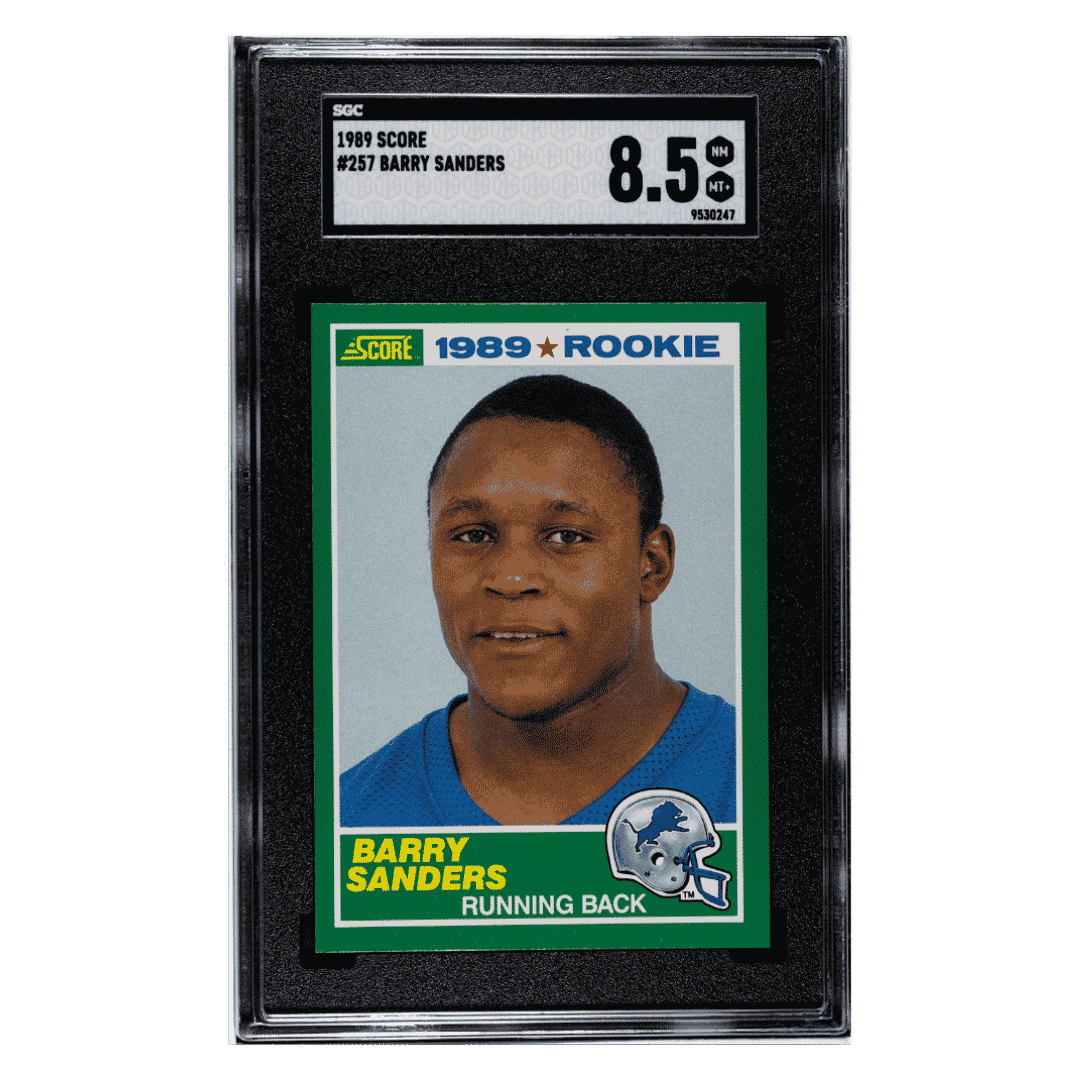 Barry Sanders SGC 8.5 1989 Score Card #257