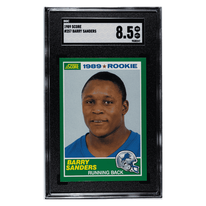 Barry Sanders SGC 8.5 1989 Score Card #257