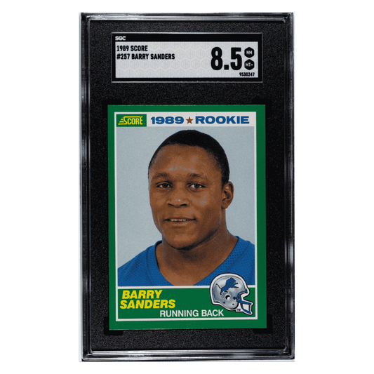 Barry Sanders SGC 8.5 1989 Score Card #257