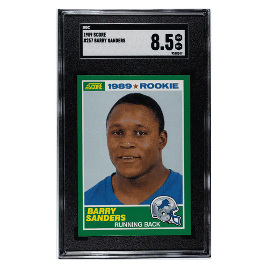 Barry Sanders SGC 8.5 1989 Score Card #257