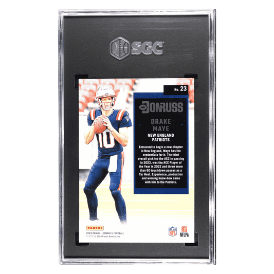 Drake Maye SGC 10 2024 Panini Donruss '94 Retro Card #23