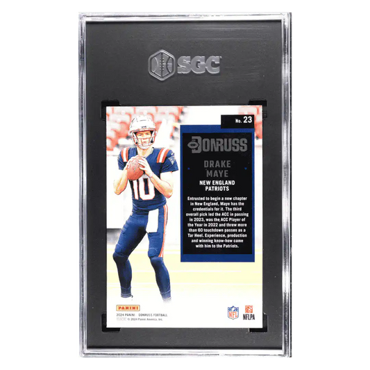 Drake Maye SGC 10 2024 Panini Donruss '94 Retro Card #23
