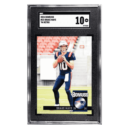 Drake Maye SGC 10 2024 Panini Donruss '94 Retro Card #23