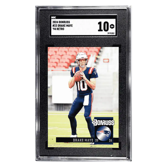Drake Maye SGC 10 2024 Panini Donruss '94 Retro Card #23