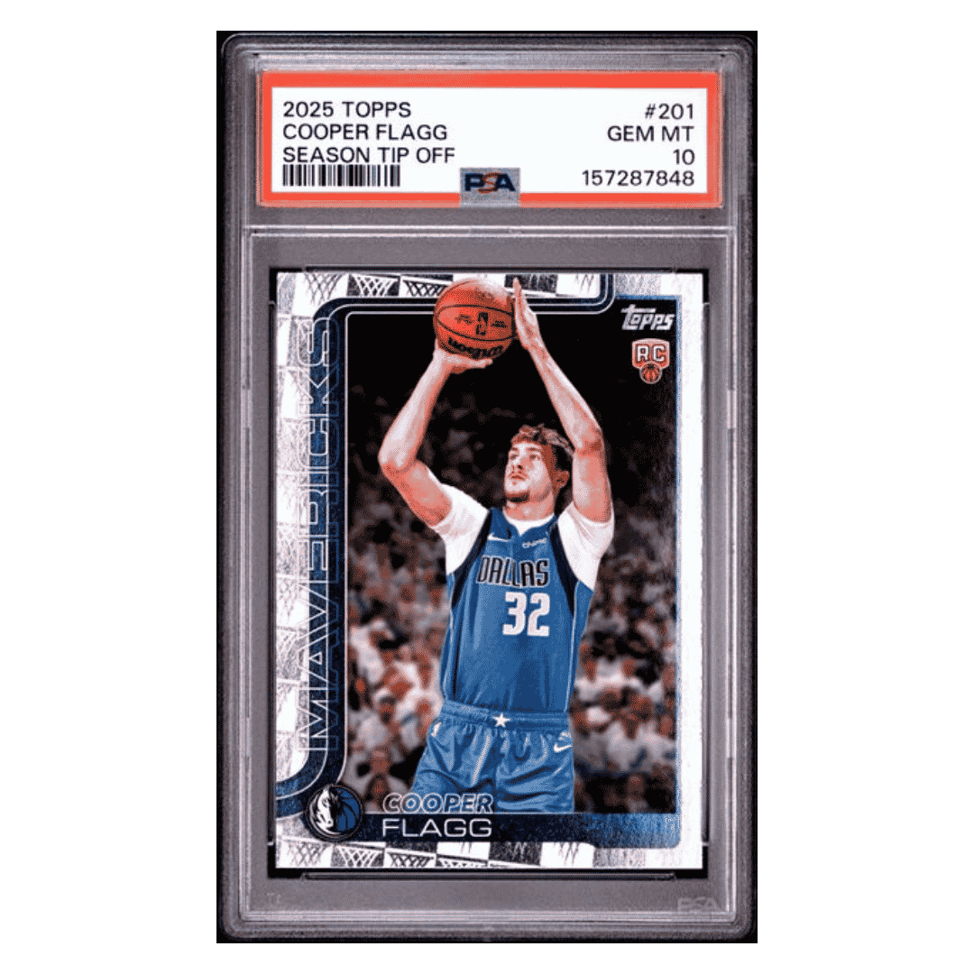 Cooper Flagg PSA 10 2025 Topps Season Tip Off Rookie RC Card #201