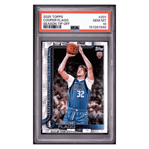 Cooper Flagg PSA 10 2025 Topps Season Tip Off Rookie RC Card #201