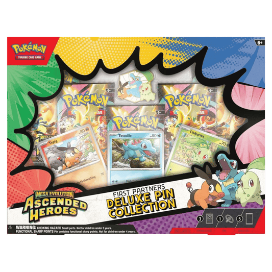 Pokemon TCG: Mega Evolution Ascended Heroes First Partners Deluxe Pin Collection Box
