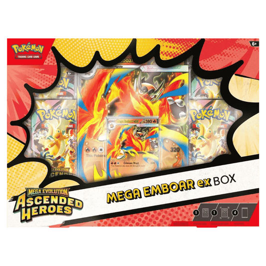 Pokemon TCG: Mega Evolution Ascended Heroes Mega Emboar ex Box