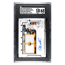 Dwight Gooden SGC 6 2024 Topps Museum Collection Signature Swatches Dual Relic Autograph #d/ 299 Card #SWDRA-DG