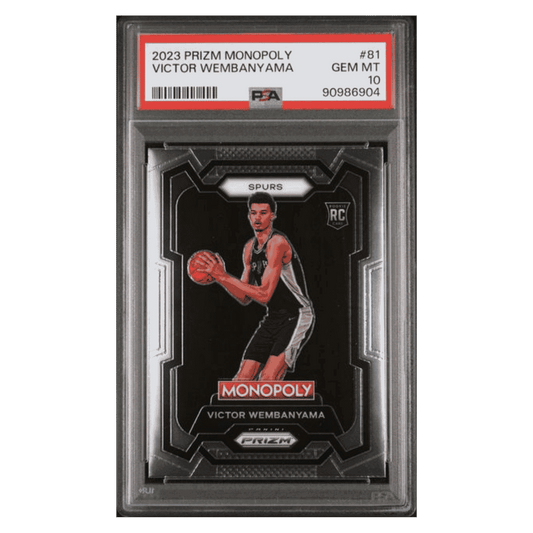 Victor Wembanyama PSA 10 2023 Panini Prizm Monopoly Rookie RC Card #81