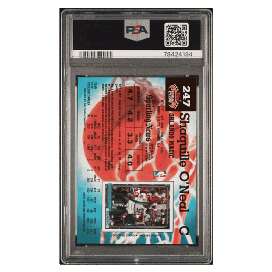 Shaquille O'Neal PSA 9 1992 Topps Stadium Club Card #247