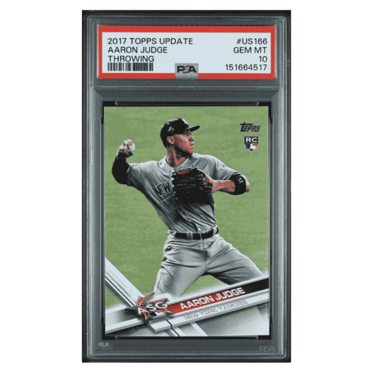 Aaron Judge PSA 10 2017 Topps Update Throwing Rookie RC Card #US166