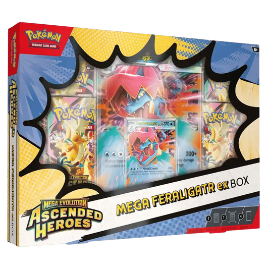 Pokemon TCG: Mega Evolution Ascended Heroes Mega Feraligatr ex Box