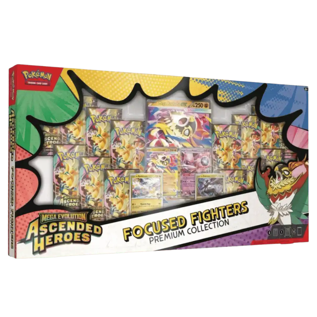 Pokemon TCG: Mega Evolution Ascended Heroes Focused Fighters Premium Collection Box