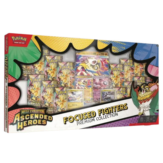 Pokemon TCG: Mega Evolution Ascended Heroes Focused Fighters Premium Collection Box