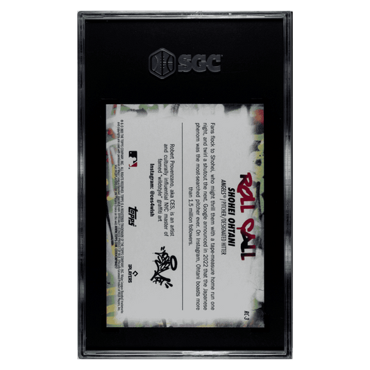 Shohei Ohtani SGC 9.5 2023 Topps Big League Roll Call Wildstyle Edition Card #RC-3