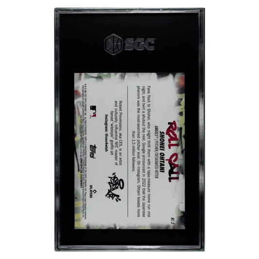Shohei Ohtani SGC 9.5 2023 Topps Big League Roll Call Wildstyle Edition Card #RC-3